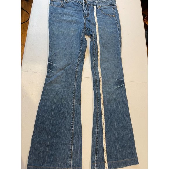 Cenne V Womens Vintage 1980s Jeans Boot Cut Leg Embroidered Pockets Blue Size 12 - Picture 6 of 11